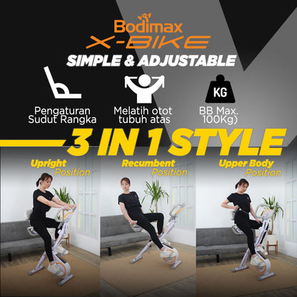 Sepeda Statis BODIMAX X-BIKE WHITE