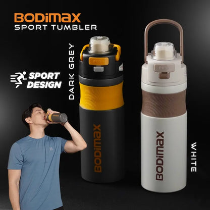 BODIMAX ONE TOUCH CLIP TUMBLER WHITE