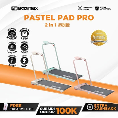 BODIMAX RUNNING PAD PASTEL PRO IVORY