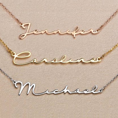 Multiple Name Necklace 18k Gold Plated Jewelry