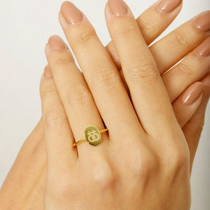 Silver Lesbian Pride Ring Gold-Plated LGBT Jewelry Gift for Her