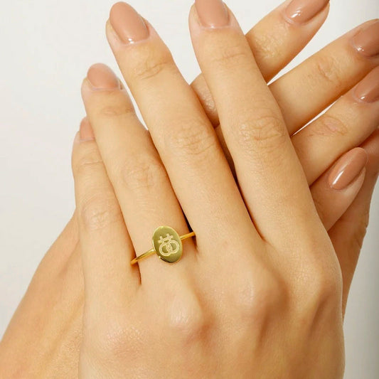 Silver Lesbian Pride Ring Gold-Plated LGBT Jewelry Gift for Her