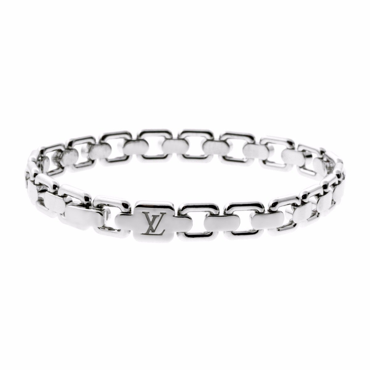 Lothtuis Vuithttton Charm White Gold Bracelet Q95145