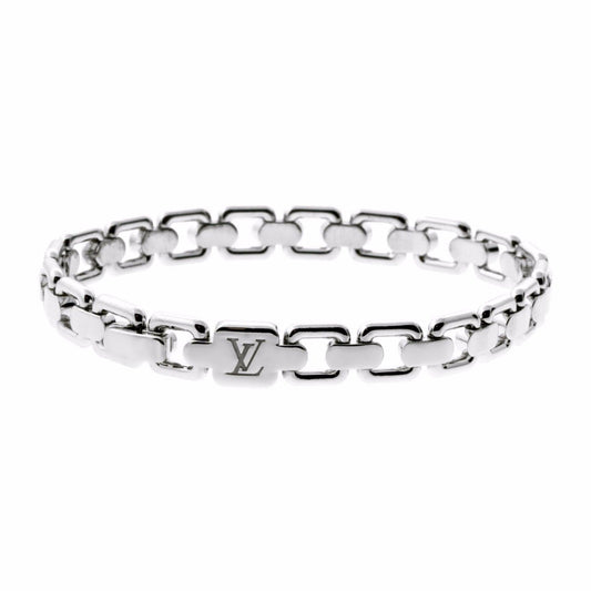 Lothtuis Vuithttton Charm White Gold Bracelet Q95145