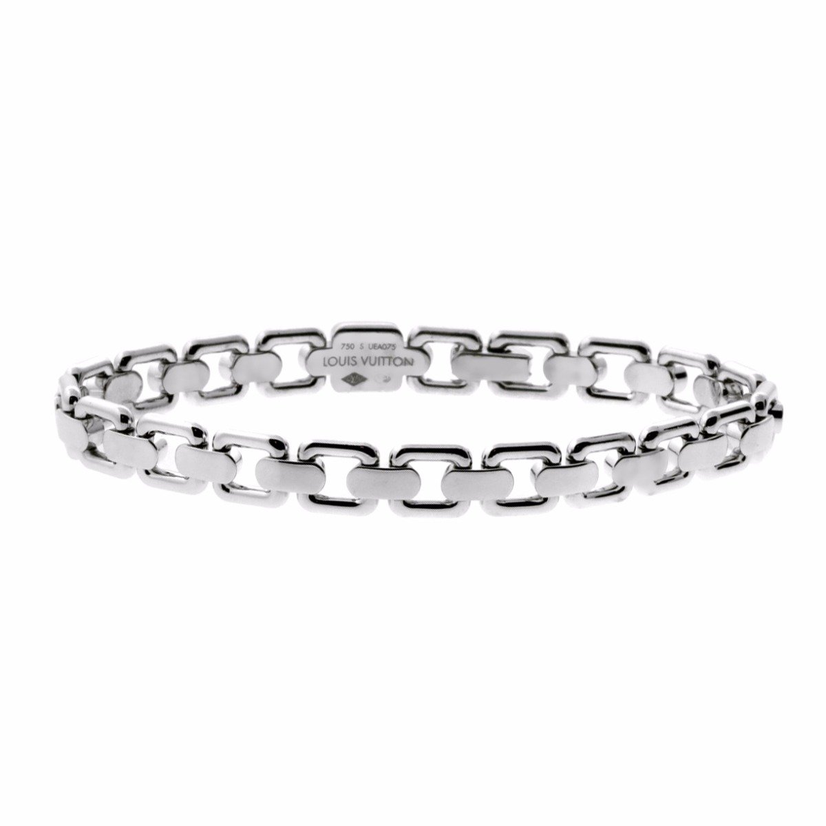 Lothtuis Vuithttton Charm White Gold Bracelet Q95145