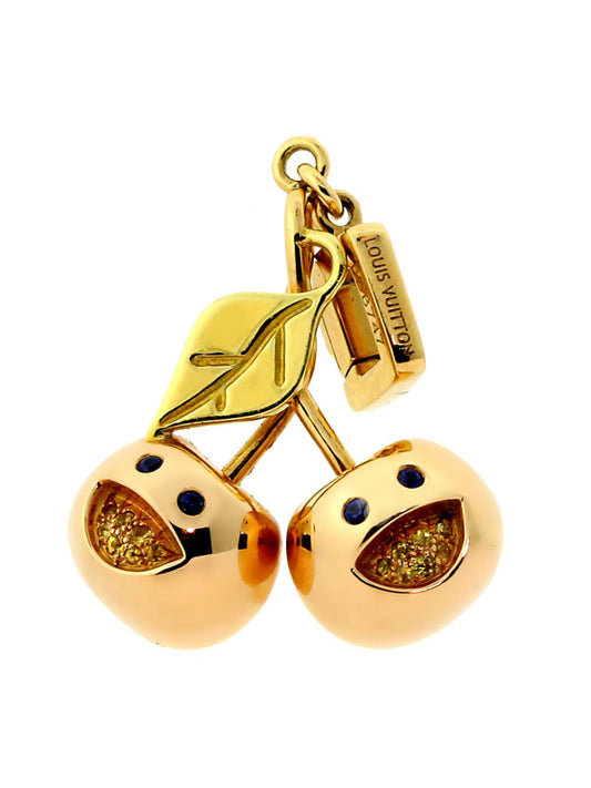 Lothtuis Vuithttton Cherry Gold Limited Edition Charm