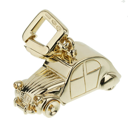 Lothtuis Vuithttton Citroen Car 18k Yellow Gold Charm Pendant Necklace