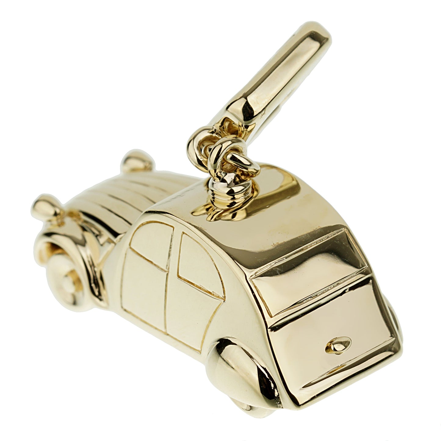 Lothtuis Vuithttton Citroen Car 18k Yellow Gold Charm Pendant Necklace