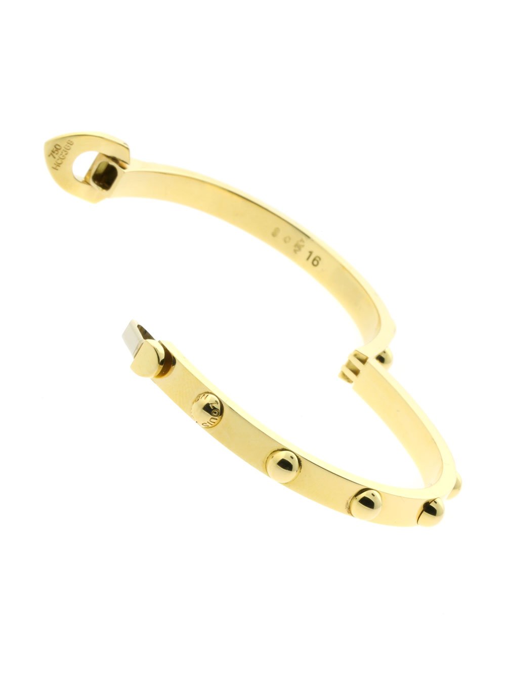 Lothtuis Vuithttton Clous Gold Bangle