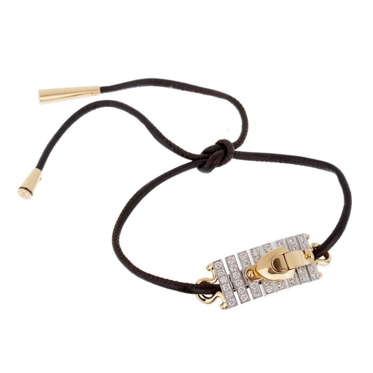 Lothtuis Vuithttton 18k White & Yellow Gold Diamond Convertible Necklace Bracelet