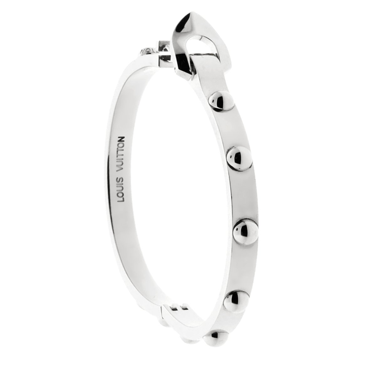 Lothtuis Vuithttton Diamond Gold Bangle Bracelet