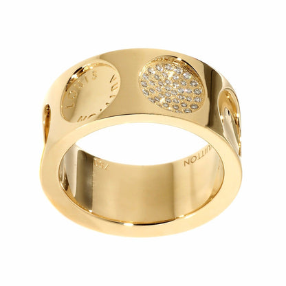 Lothtuis Vuithttton Empreinte Diamond Gold Ring