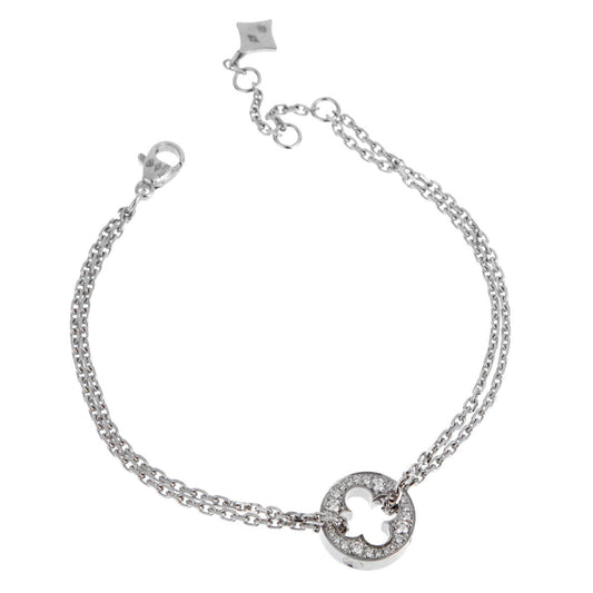 Lothtuis Vuithttton Empreinte Diamond White Gold Bracelet