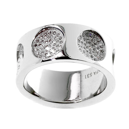 Lothtuis Vuithttton Empreinte Full Diamond White Gold Ring