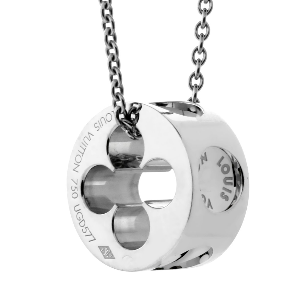 Lothtuis Vuithttton Empreinte White Gold Necklace