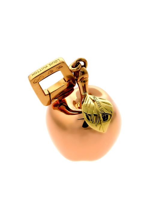 Lothtuis Vuithttton Gold Apple Charm Pendant