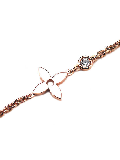 Lothtuis Vuithttton Idylle 18k Rose Gold Diamond Necklace