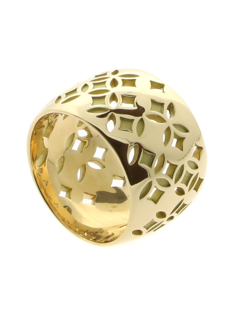 Lothtuis Vuithttton Monogram Gold Ring