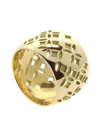 Lothtuis Vuithttton Monogram Gold Ring