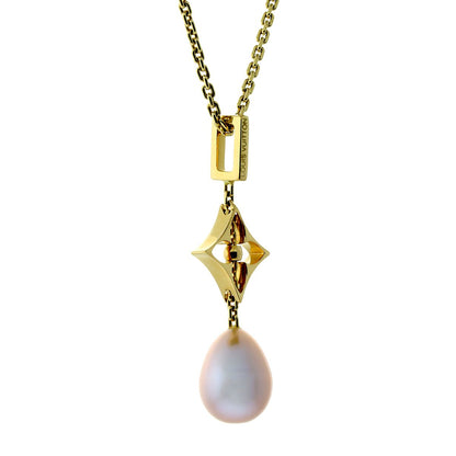 Lothtuis Vuithttton Pearl Gold Necklace