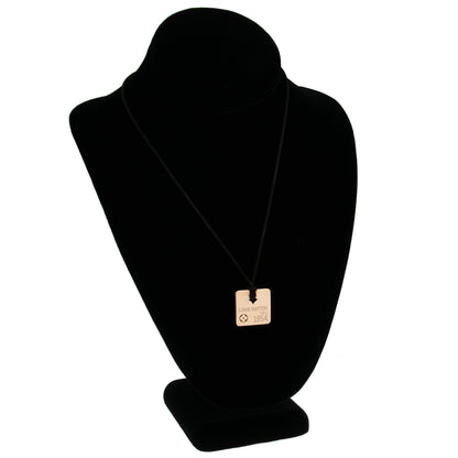 Lothtuis Vuithttton 18k Rose Gold Dog Tag Pendant Necklace