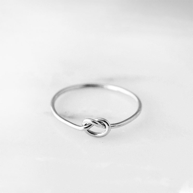 Knot Ring Sterling Silver Everyday Basic Jewelry