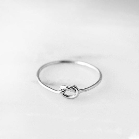 Knot Ring Sterling Silver Everyday Basic Jewelry