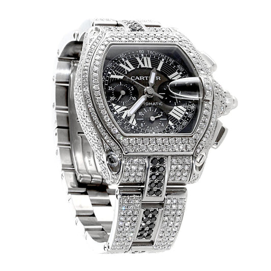 Mens Carthttier Roadster Chronograph Diamond Watch