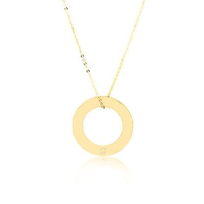 Mom Necklace Personalized Circle Charm with Name