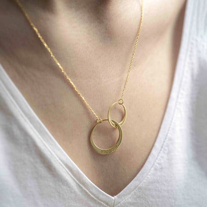 Sterling Silver Engraved Necklace for Mom Family Charm