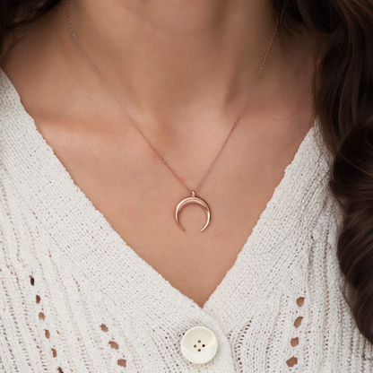Pendant Necklaces for Women Crescent Moon