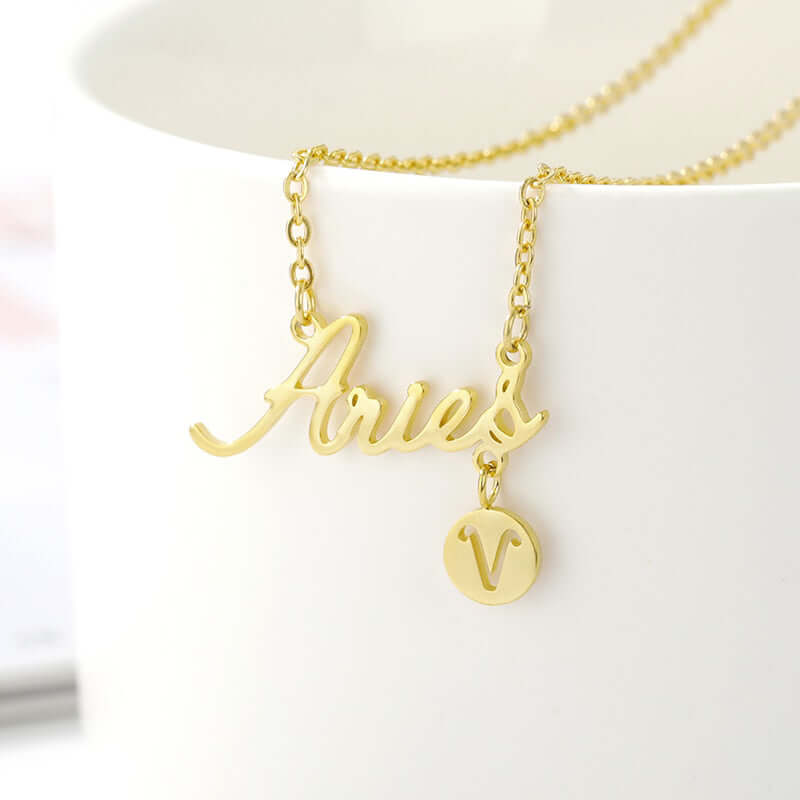Zodiac Necklaces Gold Vermeil Horoscope Jewelry for Girls
