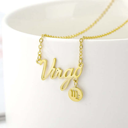 Zodiac Necklaces Gold Vermeil Horoscope Jewelry for Girls