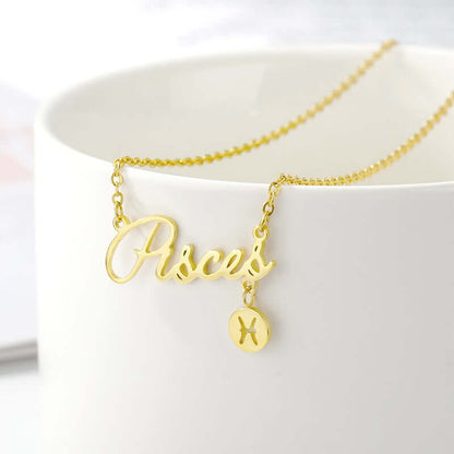 Zodiac Necklaces Gold Vermeil Horoscope Jewelry for Girls