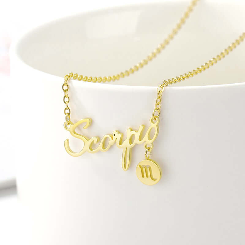 Zodiac Necklaces Gold Vermeil Horoscope Jewelry for Girls