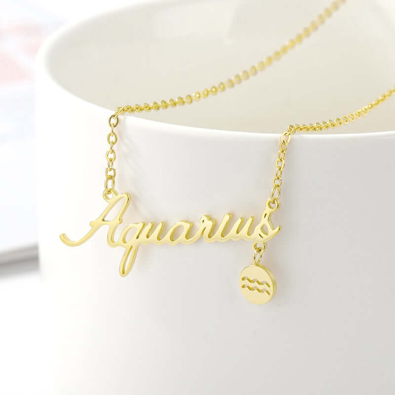 Zodiac Necklaces Gold Vermeil Horoscope Jewelry for Girls
