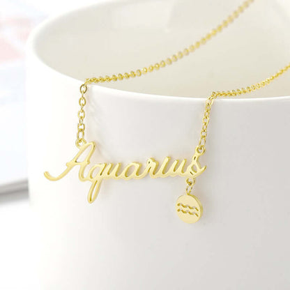 Zodiac Necklaces Gold Vermeil Horoscope Jewelry for Girls