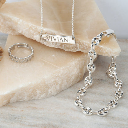 Engraved Jewelry for Moms Personalized Necklace Gift
