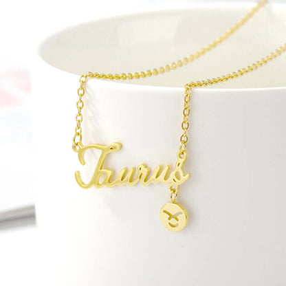 Zodiac Necklaces Gold Vermeil Horoscope Jewelry for Girls