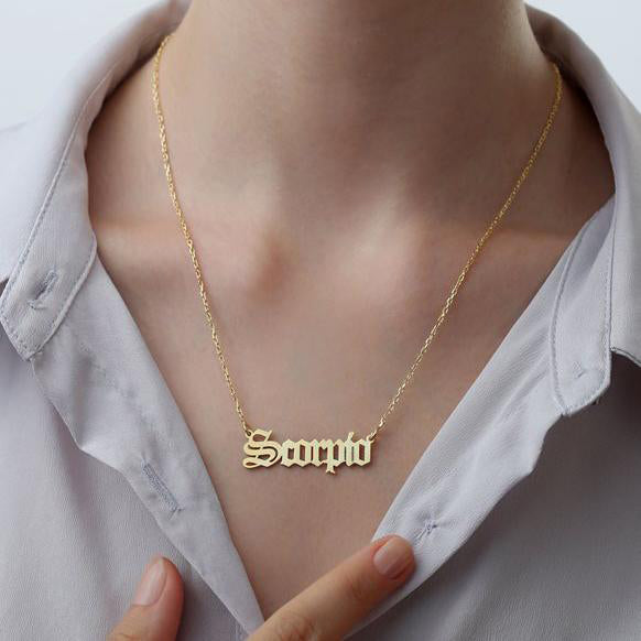 18K Gold Plated Zodiac Necklace with Chain Bestie Gift