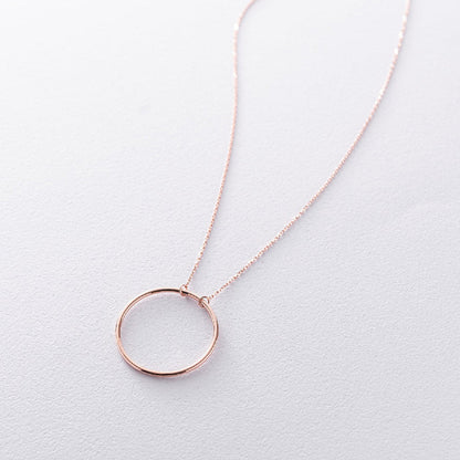 Circle Pendant Choker Necklace 14k Gold Dainty Simple Jewelry