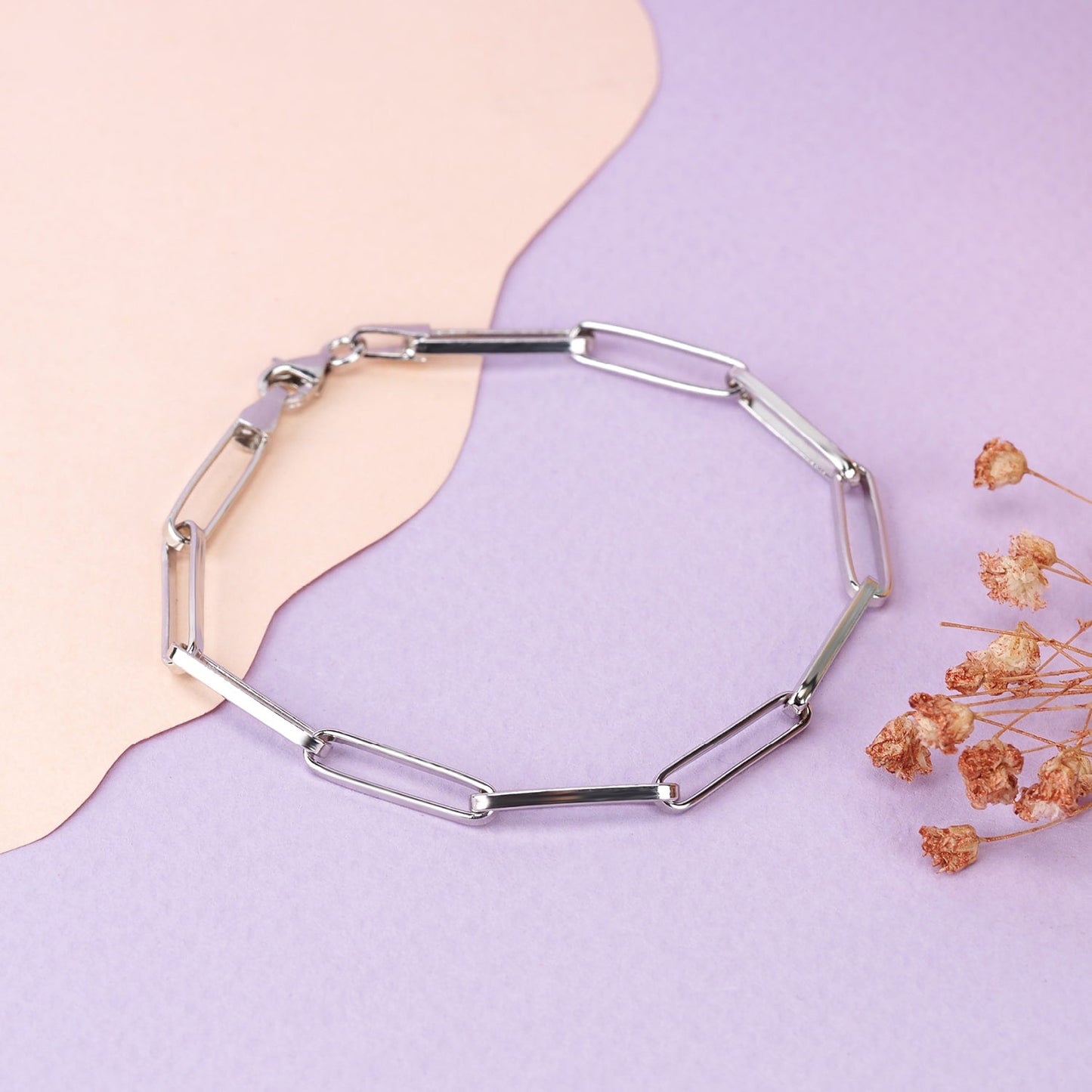 Paperclip Chain Bracelet Gold Vermeil Wrist Accessory