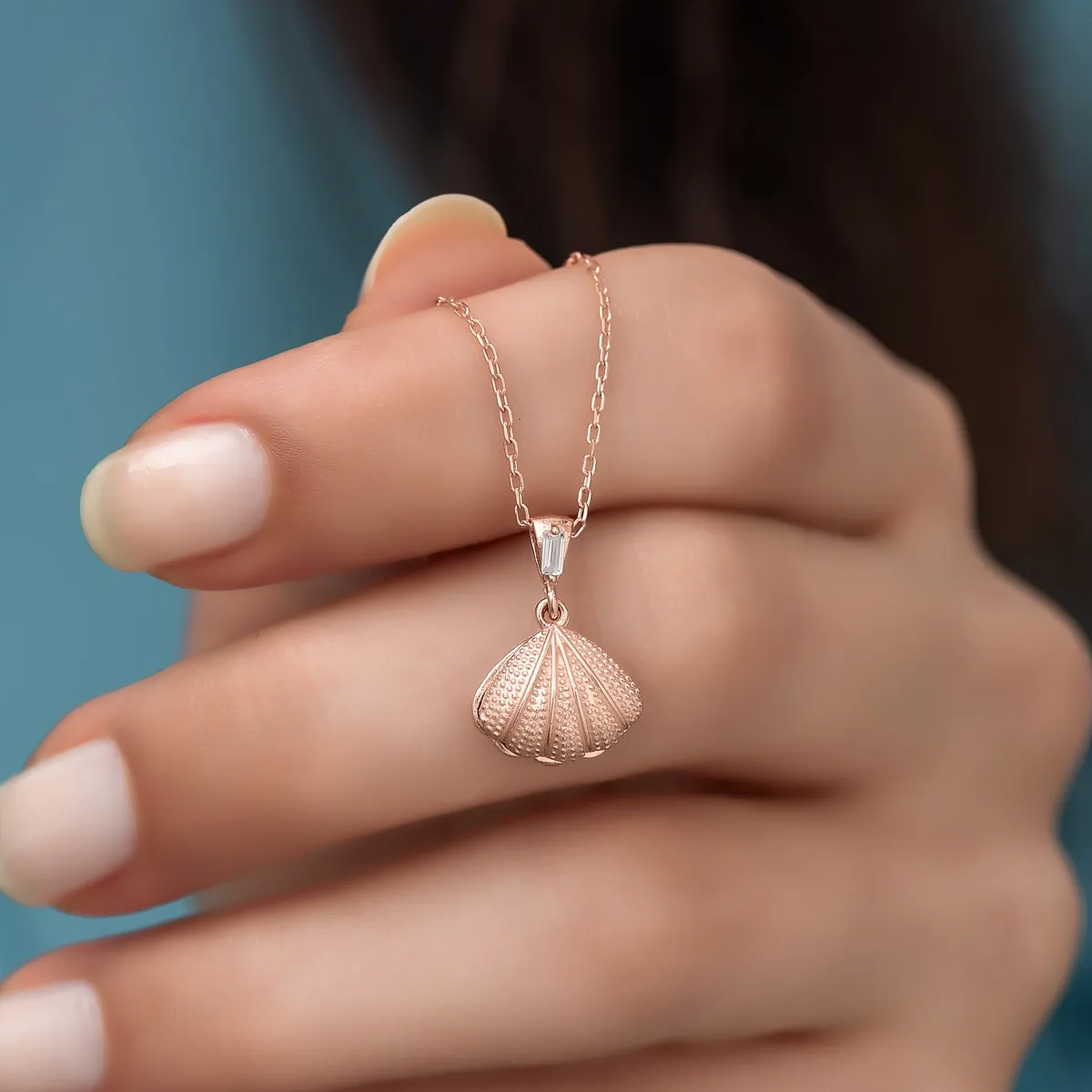 Seashell Locket Necklace with Freshwater Pearl