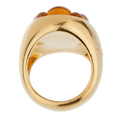 Pothtmellato 16 Carat Citrine Yellow Gold Cocktail Ring Sz 7 1/4