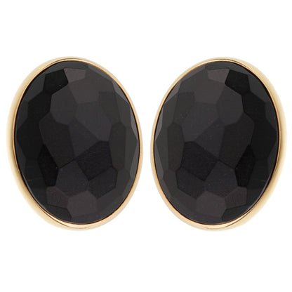 Pothtmellato 17.90ct Black Jet 18k Rose Gold Earrings