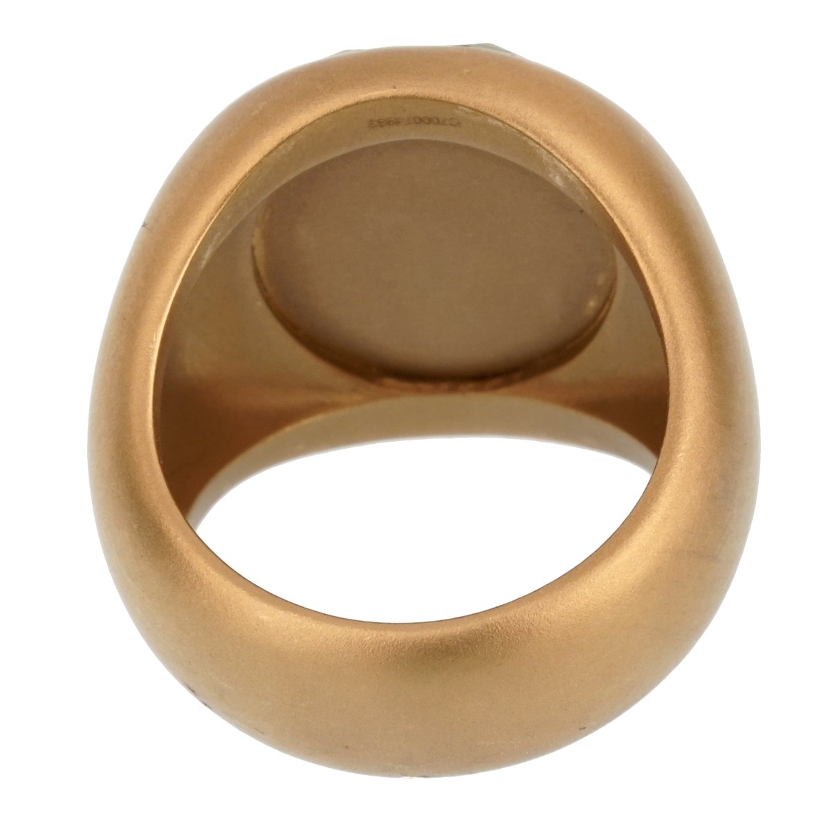 Pothtmellato 9.5 Carat Green Quartz Yellow Gold Cocktail Ring Sz 6.5