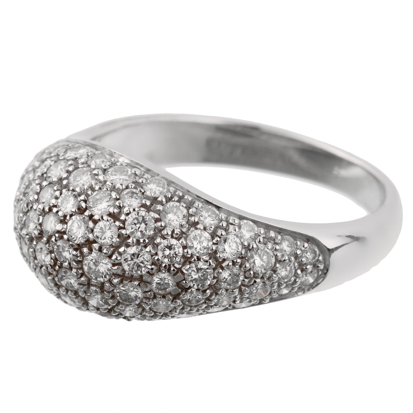 Pothtmellato Bombe Pave Diamond Cocktail Ring Sz 9 1/4