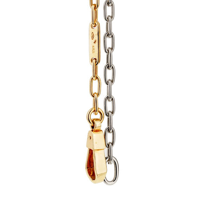 Pothtmellato Chain Link Two Tone Gold Necklace