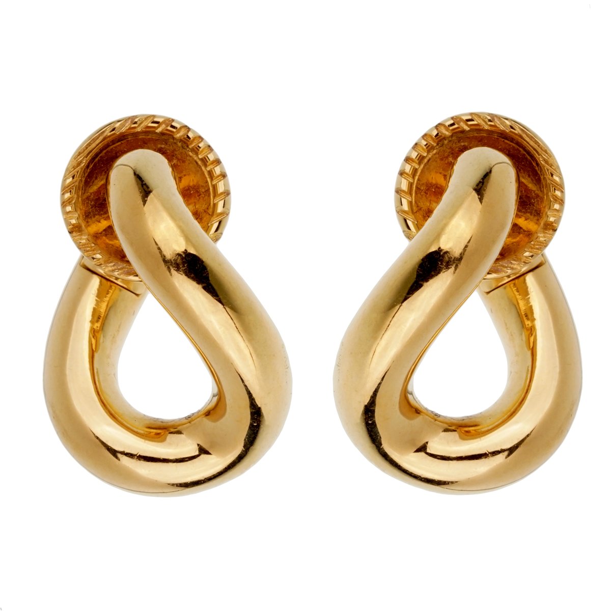 Pothtmellato Chain Link Yellow Gold Earrings