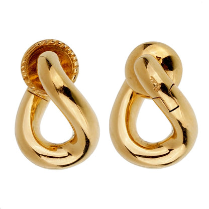 Pothtmellato Chain Link Yellow Gold Earrings